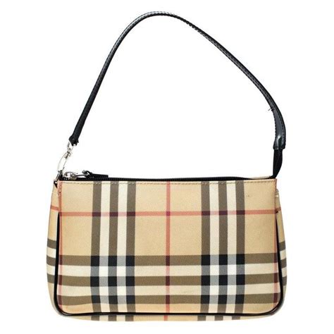 Burberry House Check PVC Pochette Shoulder Bag 